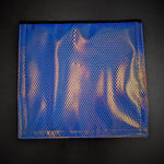 ID Fabrications Mermaid Silicone Tail Bag  front pocket customizable sleeve options iridescent hexagons