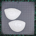 Blank plastic fake faux shell set from IDfabrications ID Fabrications for cosplay DIY crafting mermaid tops and merfolk accessories shells bra mermaidtop siren Cut nautilus shell metal armor seashell Koralia