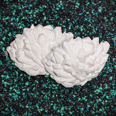 Blank plastic  shell sets from IDfabrications ID Fabrications for cosplay crafting mermaid tops and merfolk accessories seashells Crystals geodes