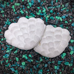 Blank plastic fake faux shell set from IDfabrications ID Fabrications for cosplay DIY crafting mermaid tops and merfolk accessories shells bra mermaidtop siren Ruffled Clam Shell