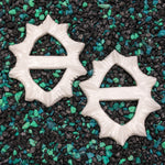 Blank plastic shell set from IDfabrications ID Fabrications for cosplay crafting mermaid tops and merfolk accessories Buried Below crown base siren deep water collection buckle set