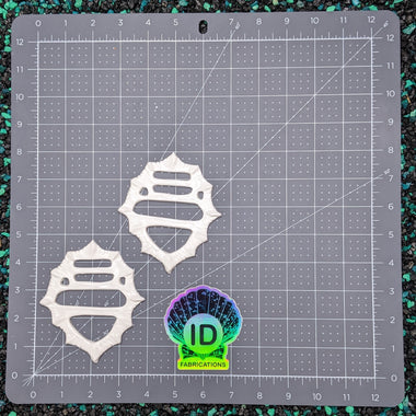Blank plastic shell set from IDfabrications ID Fabrications for cosplay crafting mermaid tops and merfolk accessories Buried Below crown base siren deep water collection skirt hikes