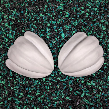 Blank plastic shell set from IDfabrications ID Fabrications for cosplay crafting mermaid tops and merfolk accessories Cartoon Shell Set Ariel Little Mermaid purple sea shells