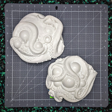 Blank plastic shell set from IDfabrications ID Fabrications for cosplay crafting mermaid tops and merfolk accessories Large Octopus plus Tentacles bubbles