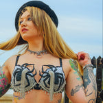 Model Aiden_AdoreModel in IDfabrications Burlesque Spider top photographed by @Darksidetjx