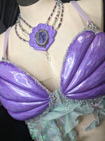 Ariel Little Mermaid Inspired Sample top and Matching Necklace using ID Fabrications Large Cartoon Shell Set and bubble Clam