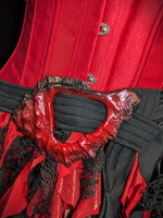 Seaweed Skelp Belt – Red - Swimmable Costume Belt with Handcrafted Buckle