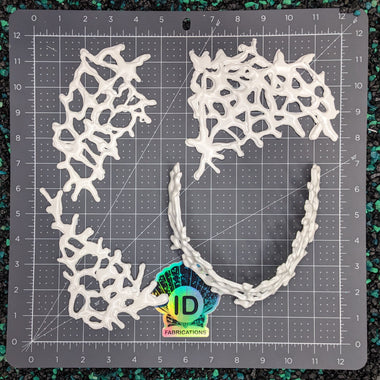 IDfabrications Release the Kraftin Sea Fan Coral on grid set of 9
