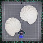 Blank plastic fake faux shell set from IDfabrications ID Fabrications for cosplay DIY crafting mermaid tops and merfolk accessories shells bra mermaidtop siren Cut nautilus shell