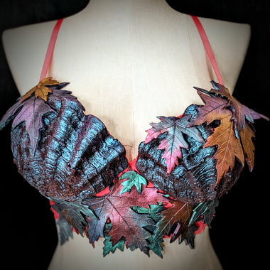 Custom Autumn Leaves Silicone Shell Top