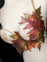 Custom Autumn Leaves Silicone Shell Top